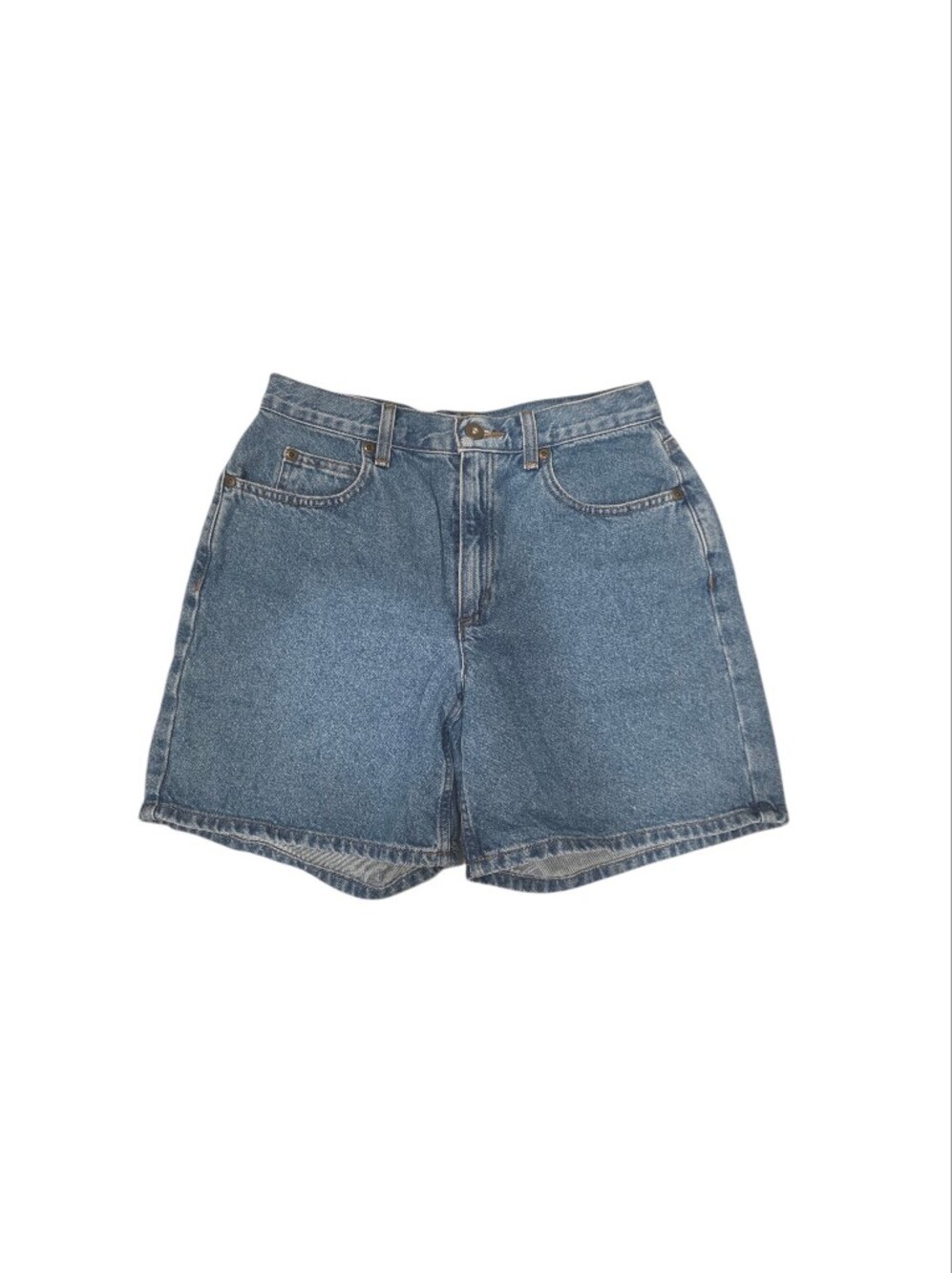LIZ CLAIBORNE Blue High-Rise Denim Shorts